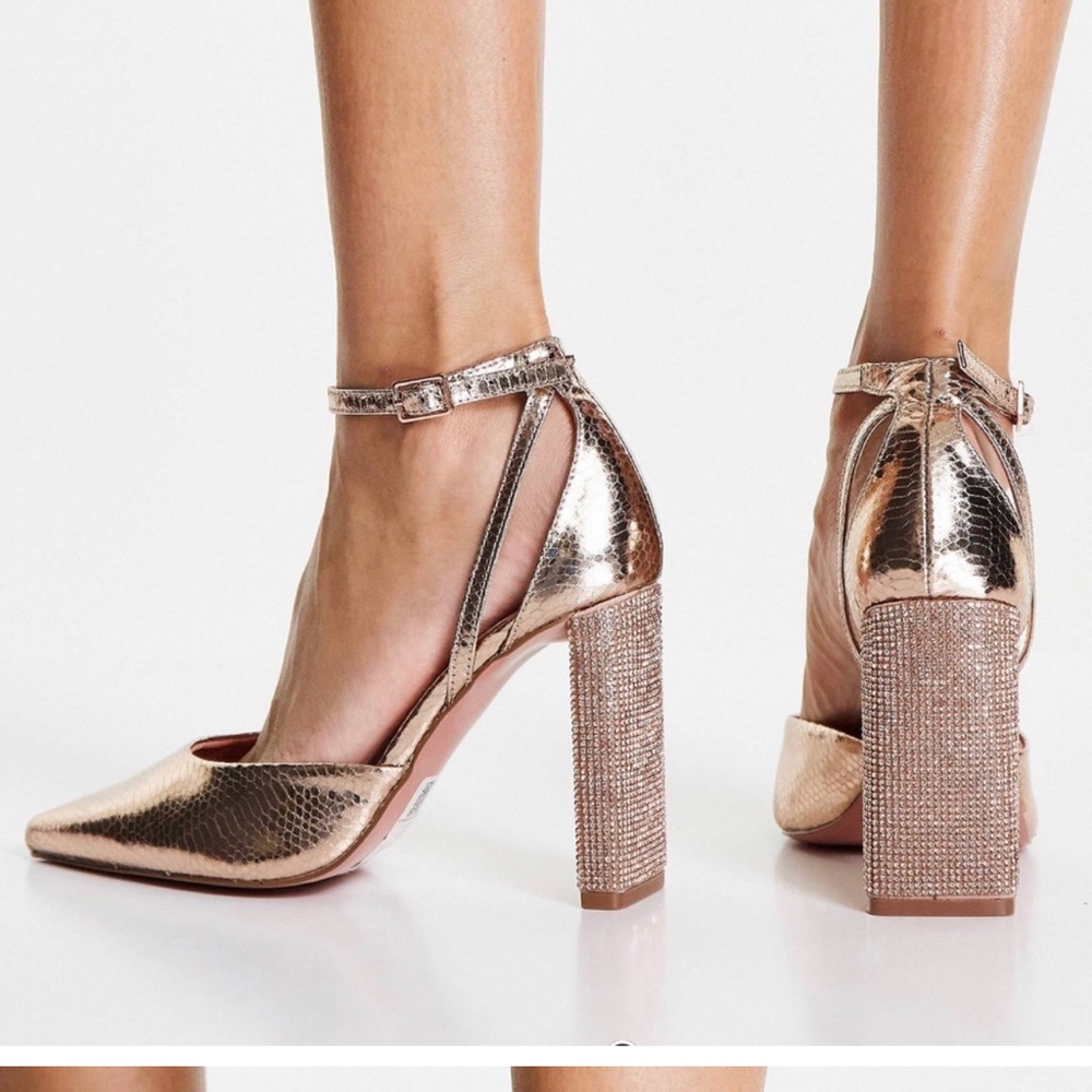 COPY - ASOS Wide Fit Rose Gold Heels